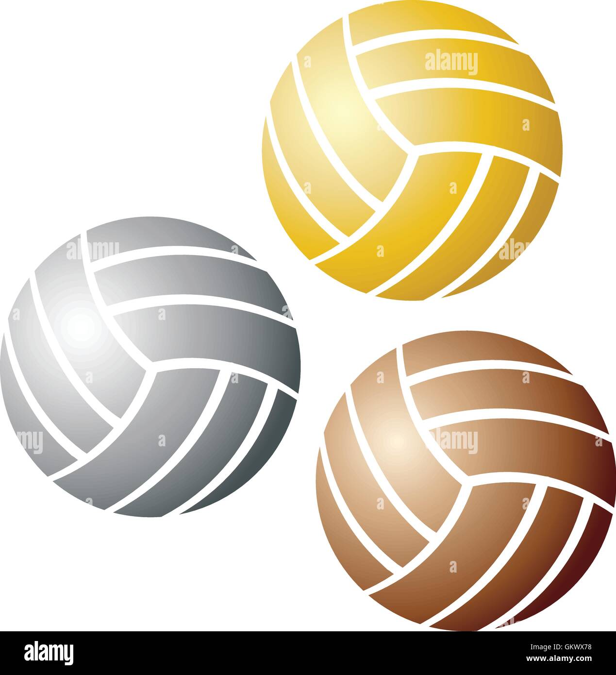 Volleyball ball Stock Vector