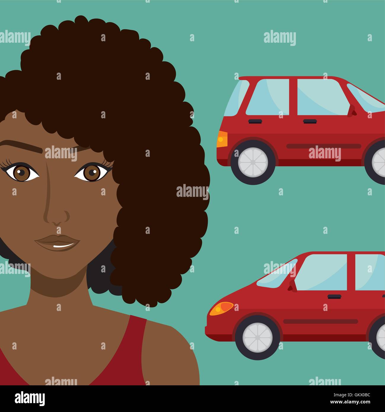 woman car vehicle transport Stock Vector Image & Art - Alamy