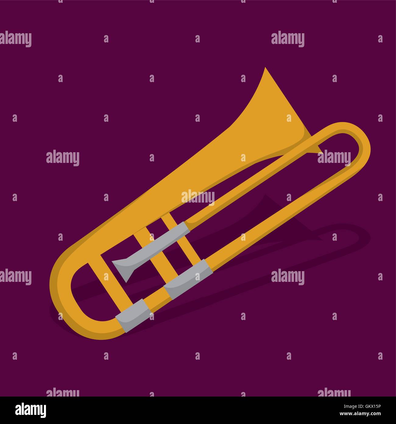 trumpet icon. Music instrument. vector graphic Stock Vector Image & Art ...