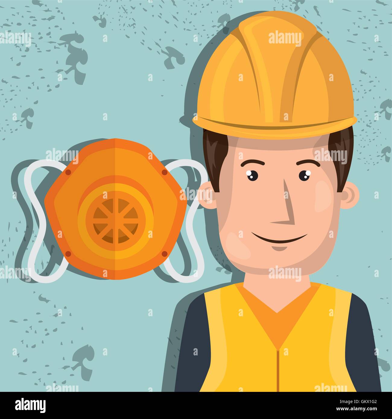 man worker protection tools icon Stock Vector Image & Art - Alamy
