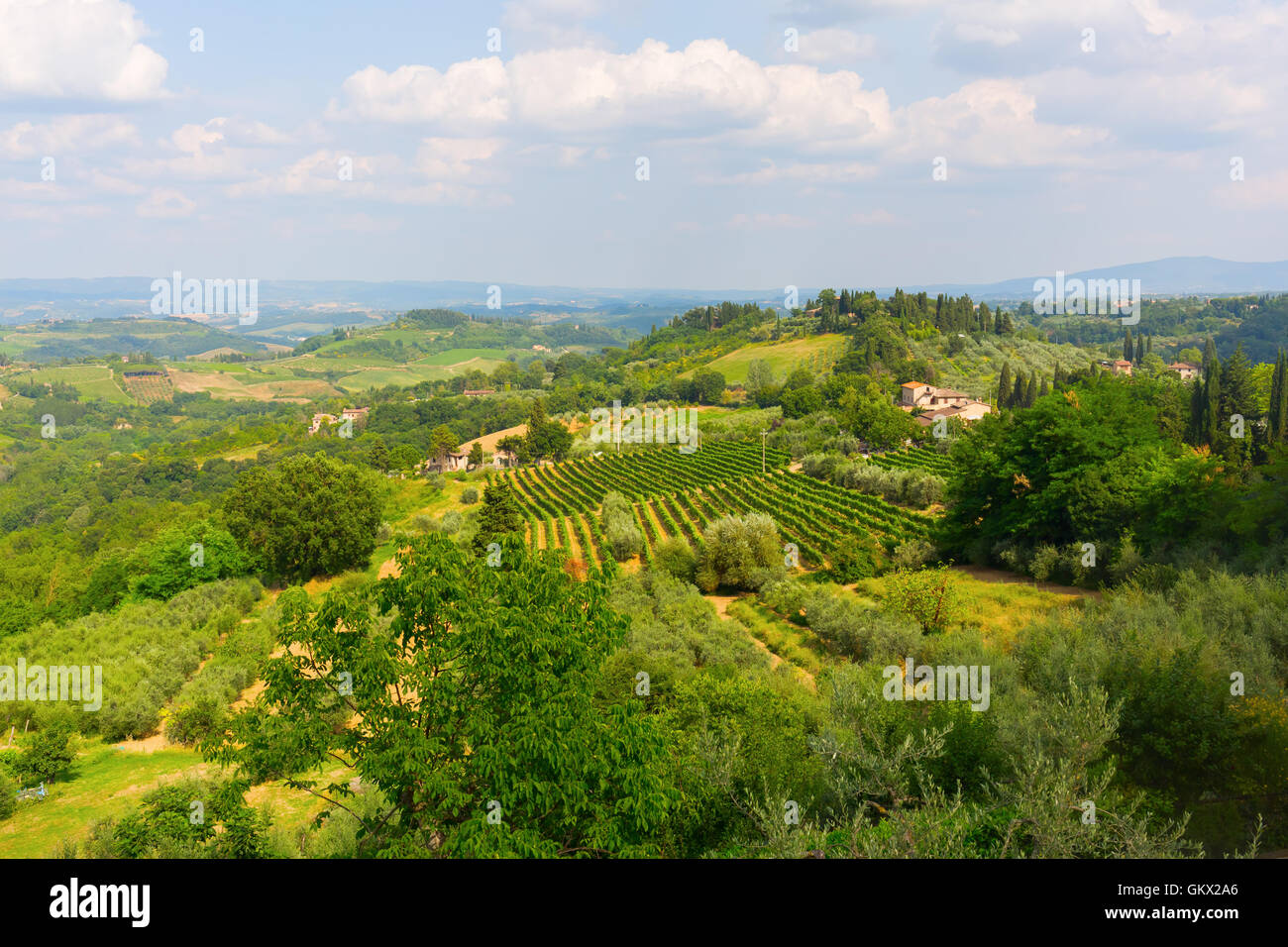 Tuscany landscape hill hi-res stock photography and images - Alamy