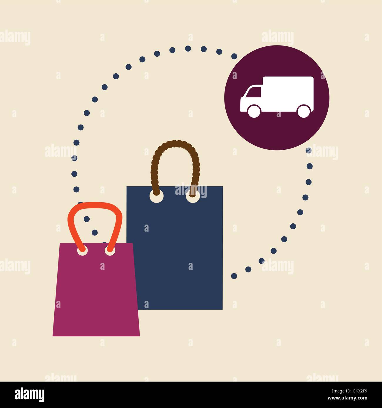 Delivery design. Shopping icon. White background , vector Stock Vector ...