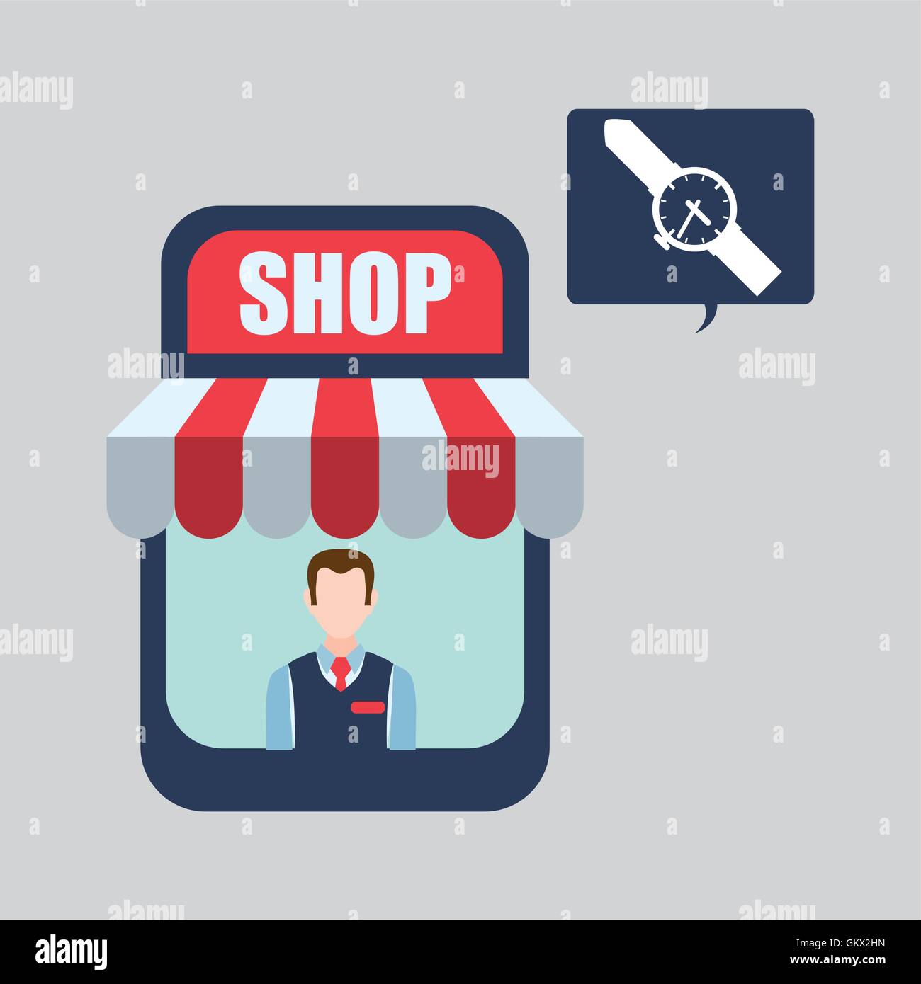 Watch shop display Stock Vector Images - Alamy