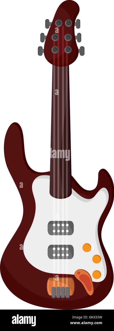 Black les paul guitar Stock Vector Images - Alamy