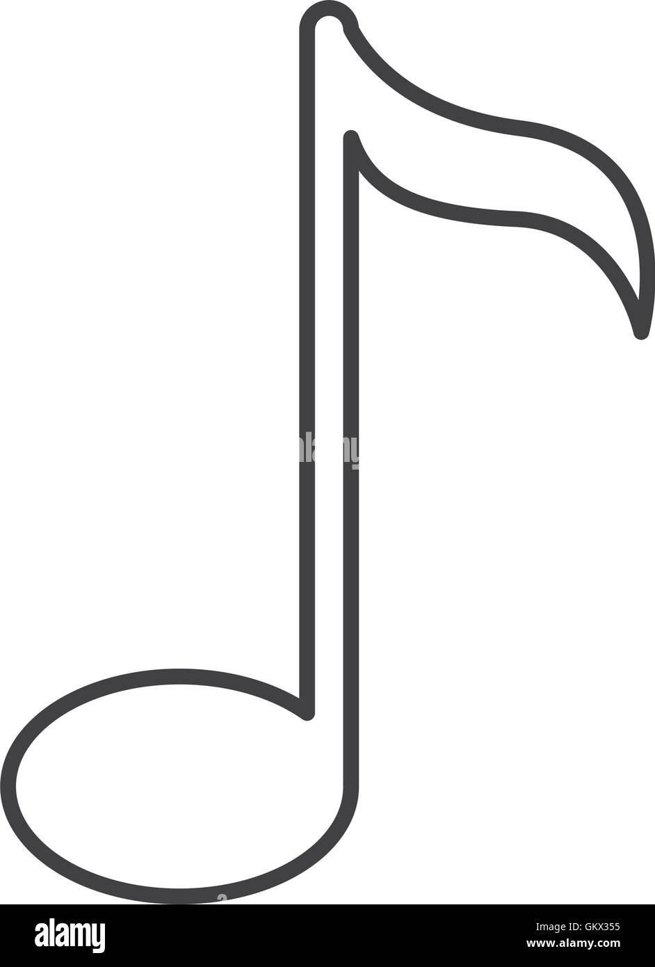 music note icon Stock Vector Image & Art - Alamy