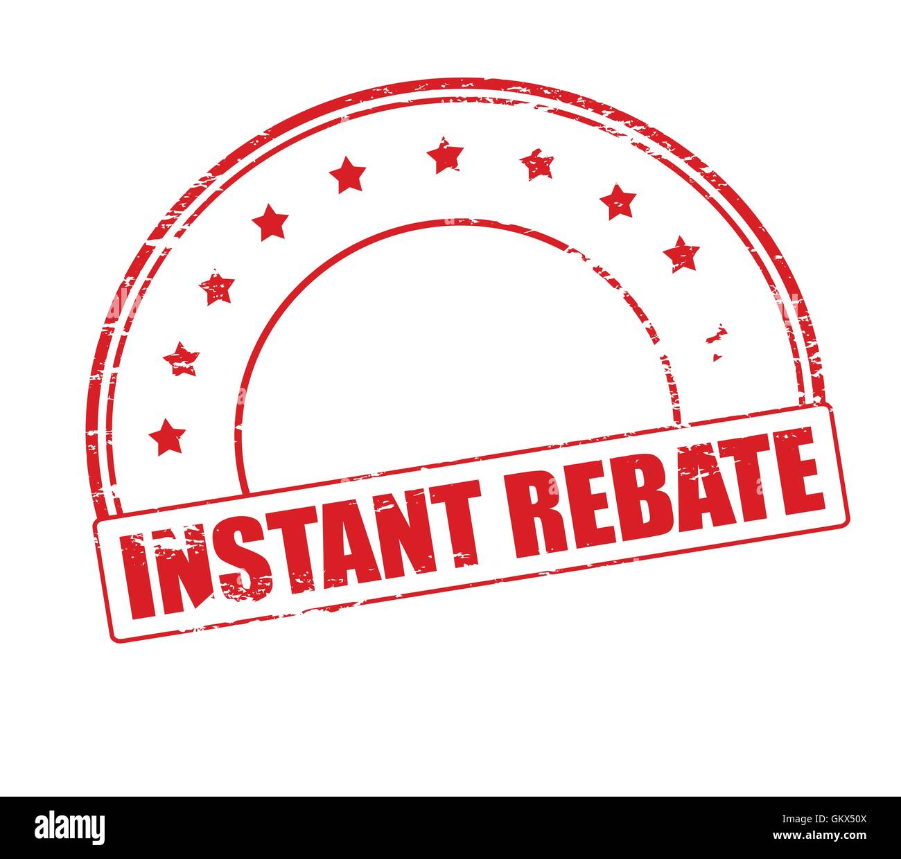 Rebate Signs In Store Rebate Stock Vector Images - Alamy