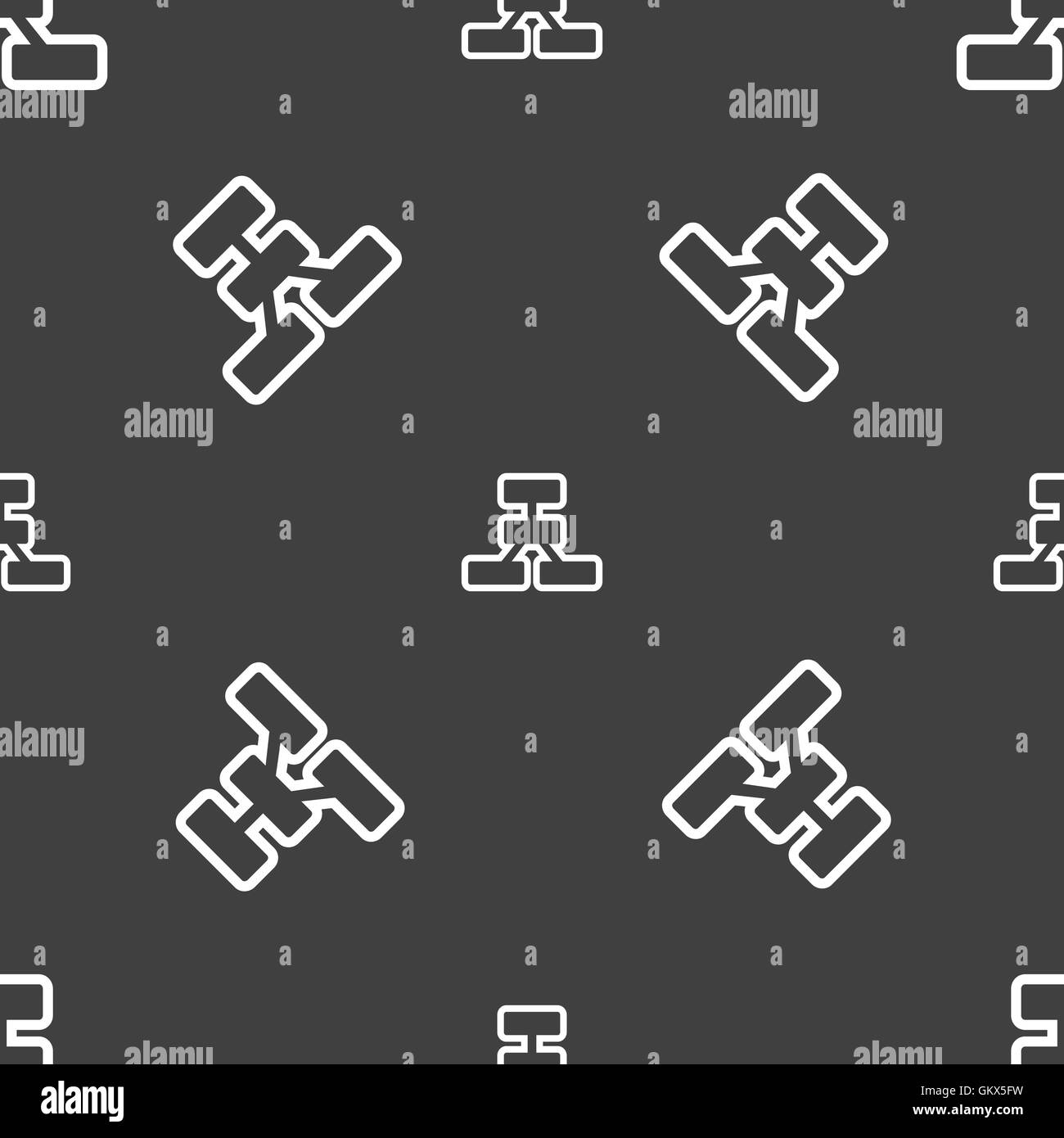 Network icon sign. Seamless pattern on a gray background. Vector Stock ...