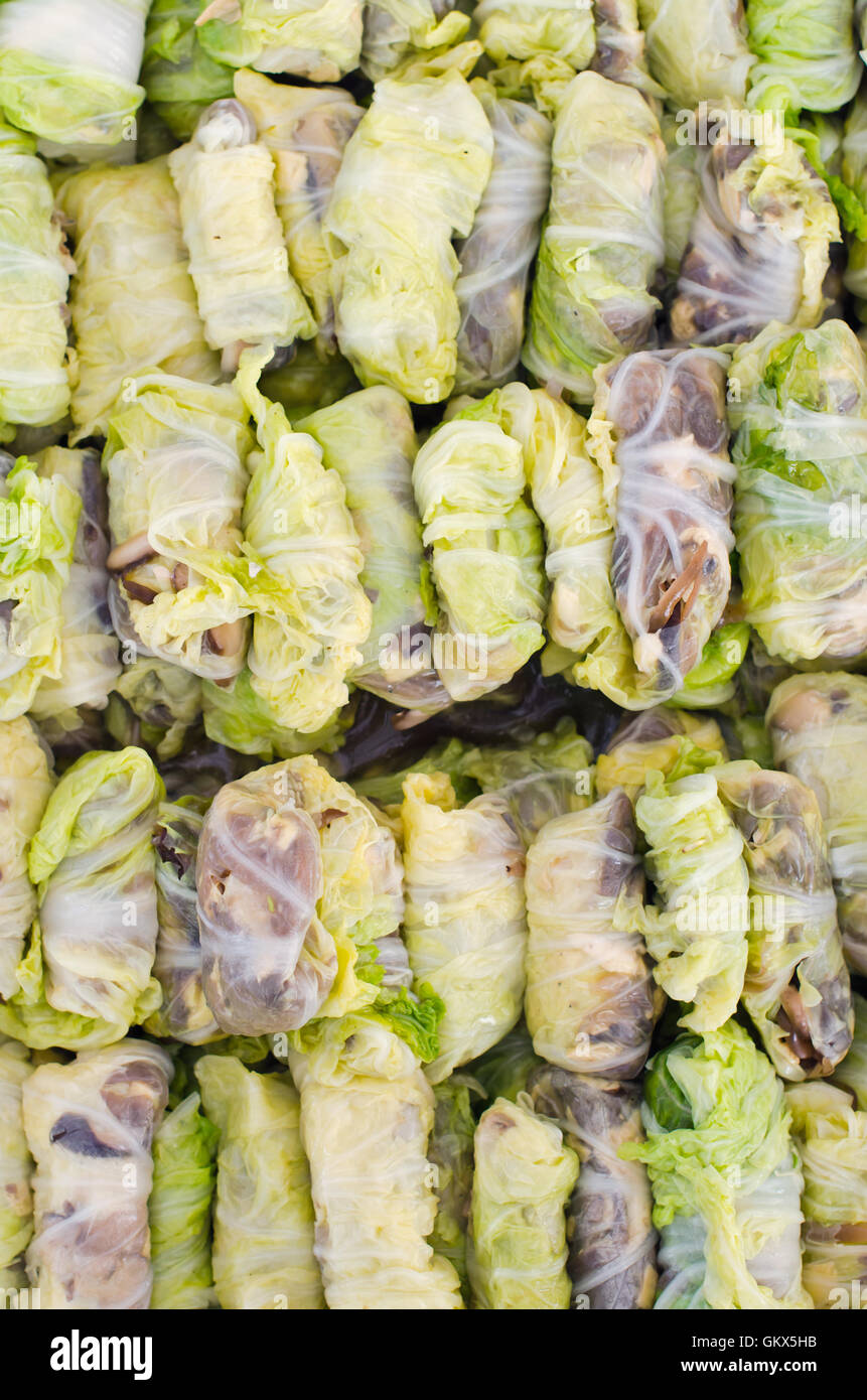 Vegetarian Spring Rolls Cabbage with pork inside (also called as ...