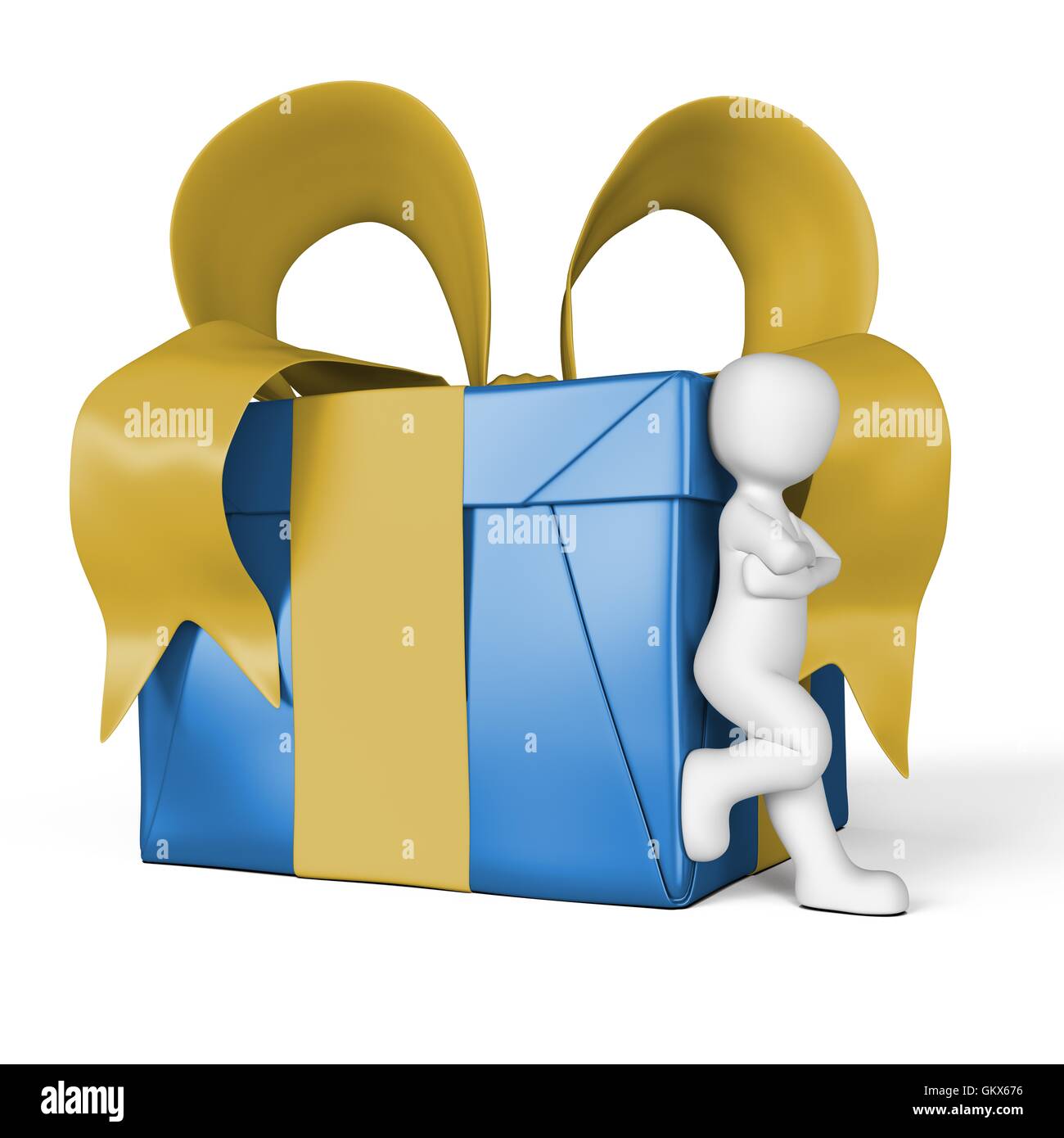3d yellow gift box hi-res stock photography and images - Alamy
