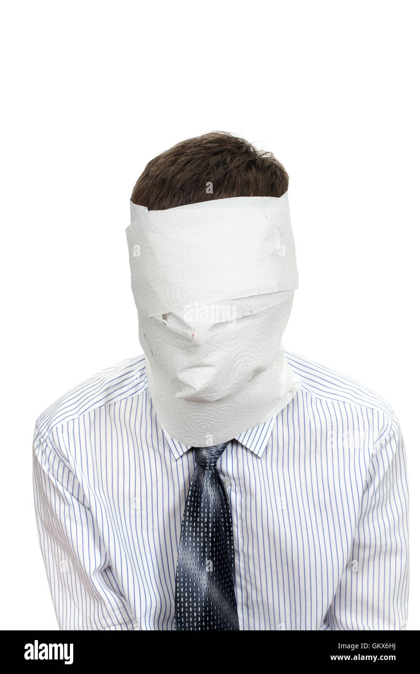 Man With No Face Stock Photo