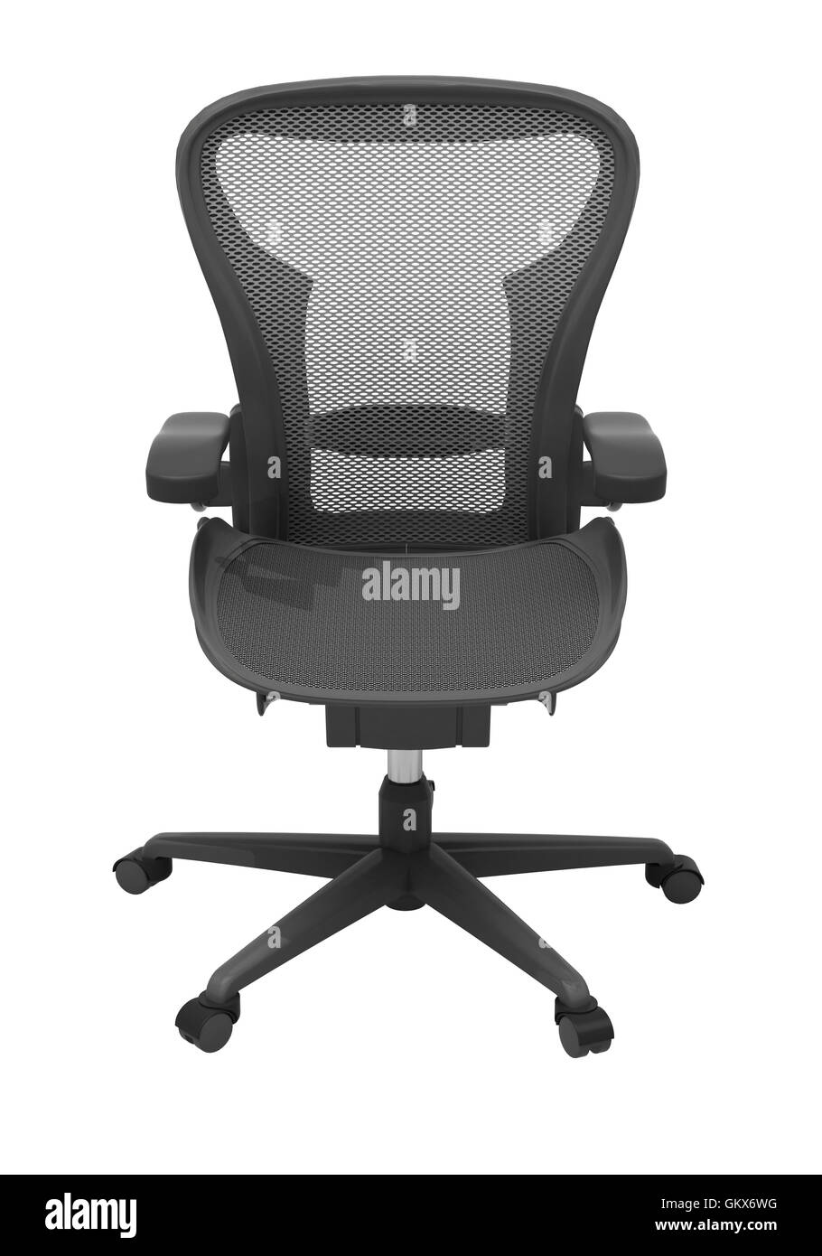 Gray office chair isolated Stock Photo Alamy