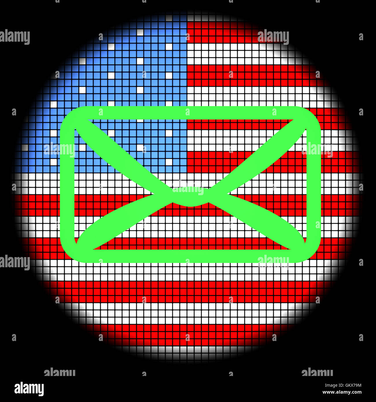 Email red flag icon hi-res stock photography and images - Alamy