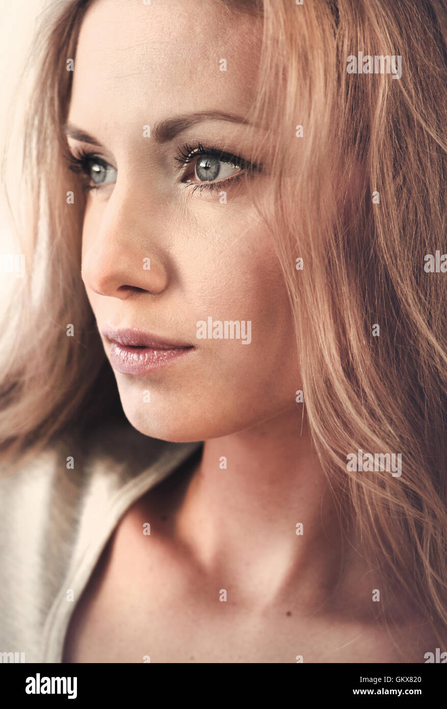 Very Beautiful Girl With Natural Beauty Stock Photo Alamy