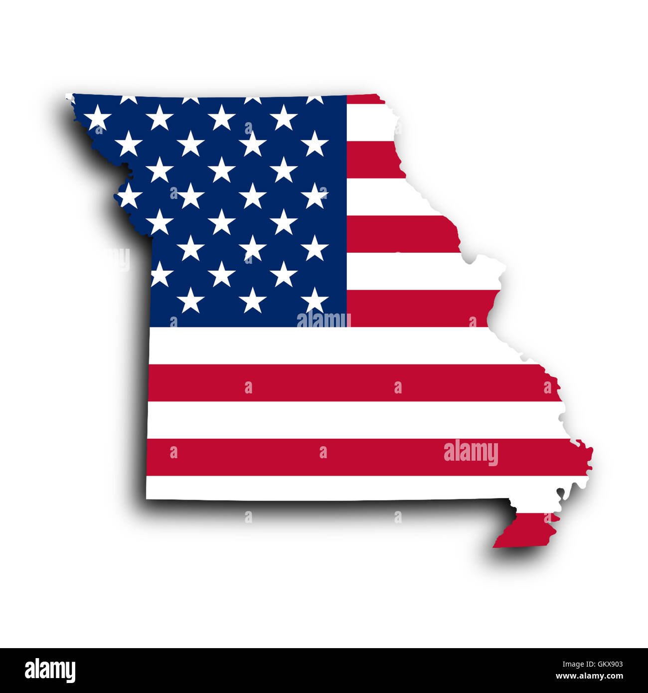 Springfield missouri map Cut Out Stock Images & Pictures - Alamy