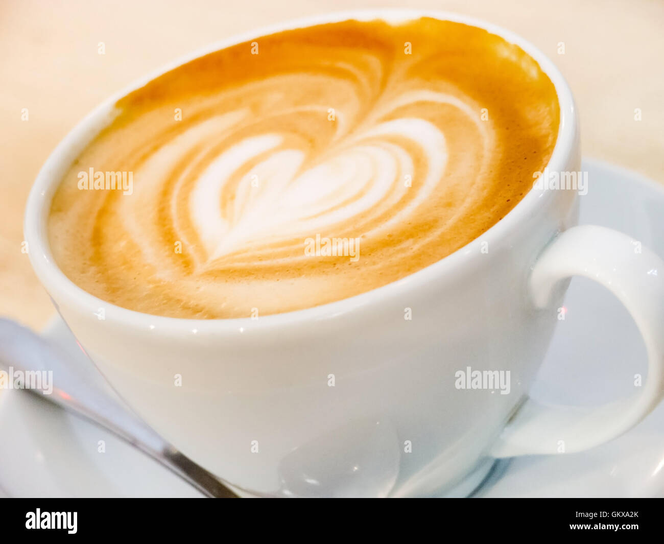 cup of cappuccino Stock Photo