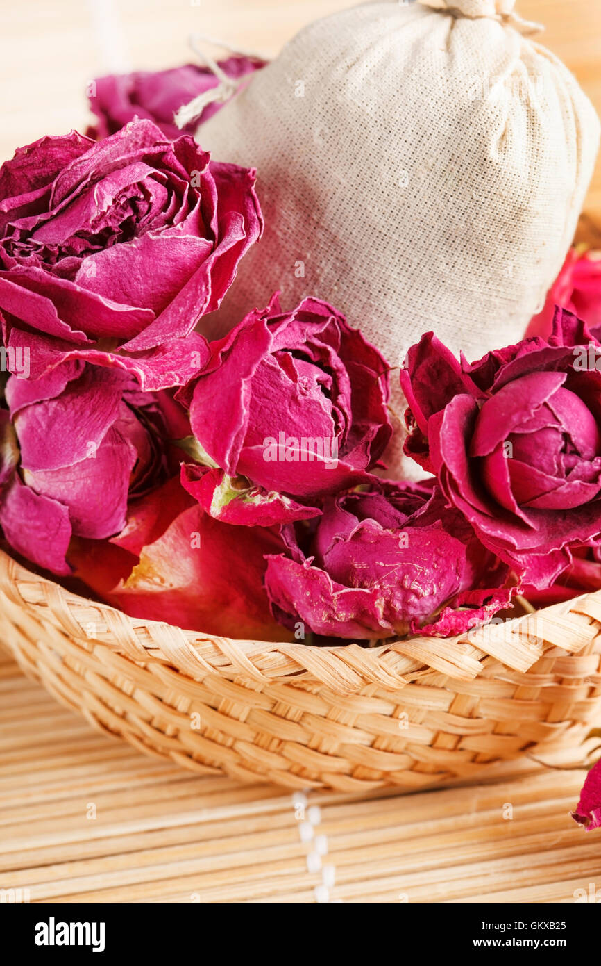 sachet with roses Stock Photo - Alamy