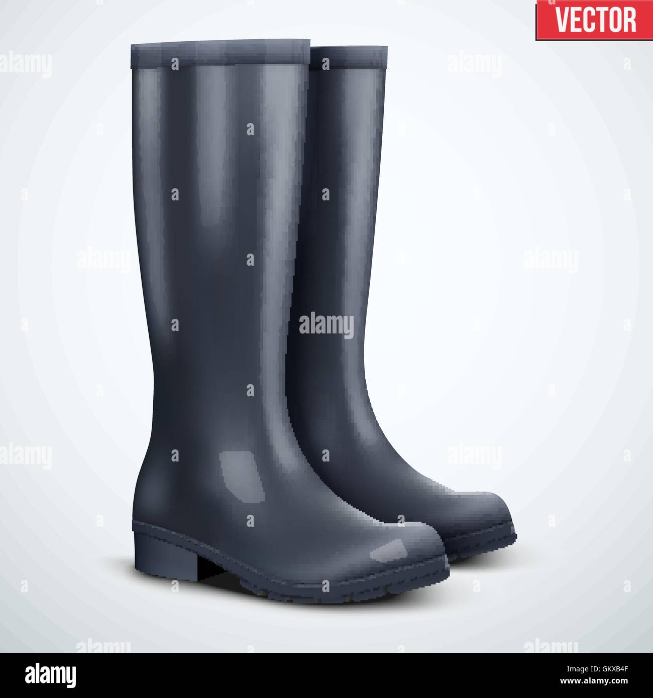 Pair of rain boots Stock Vector Image & Art Alamy