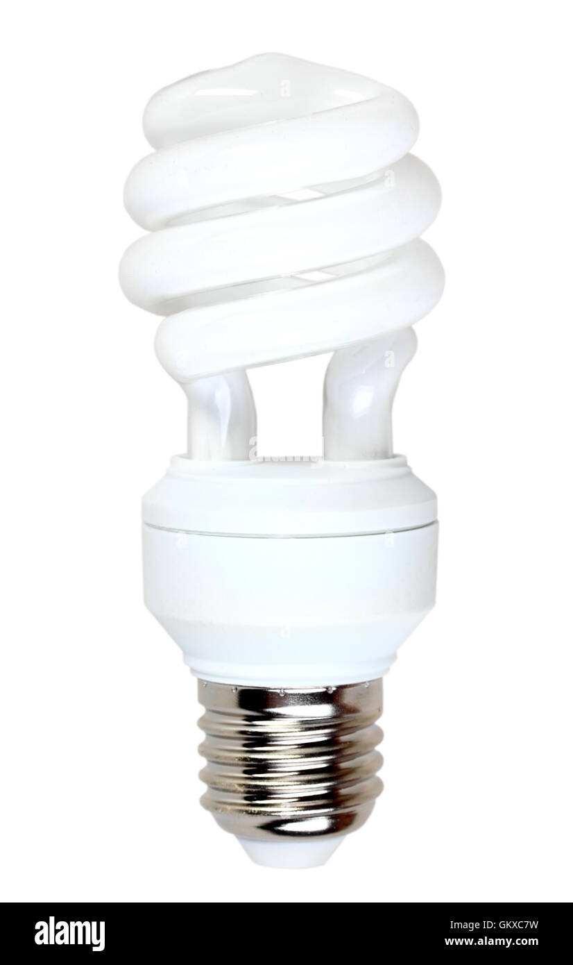 Energysaving fluorescent lamp Stock Photo Alamy