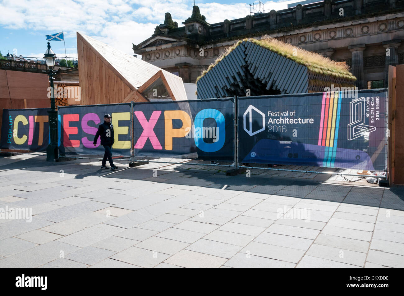 Banner for Edinburgh Festival of Architecture. Stock Photo