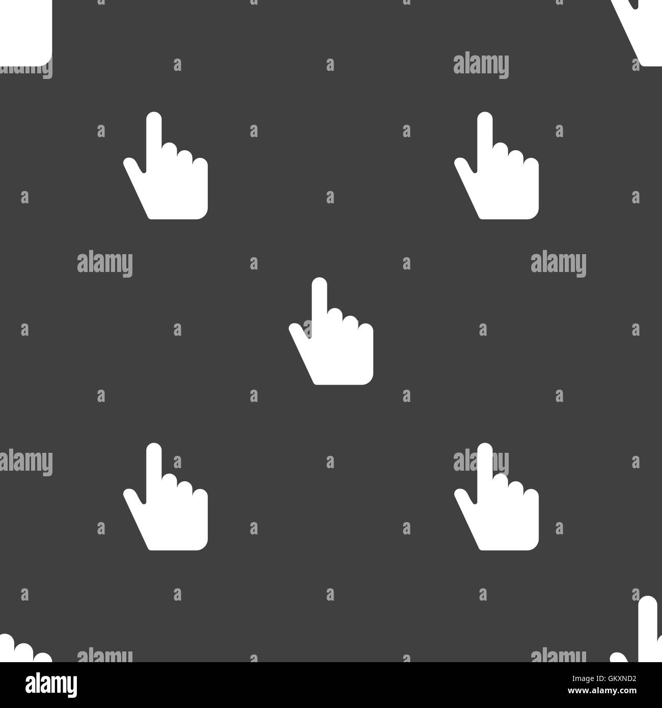 Hand on mouse of computer Stock Vector Images - Alamy