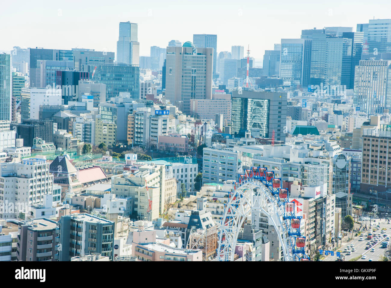 Dense buildings of Tokyo,BunkyoKu, Tokyo, Japan view from Bunkyo civic center Stock Photo Alamy