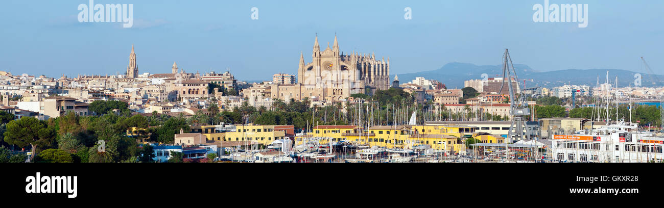 La seu Cathedral in Palma de Mallorca, Spain. Stock Photo