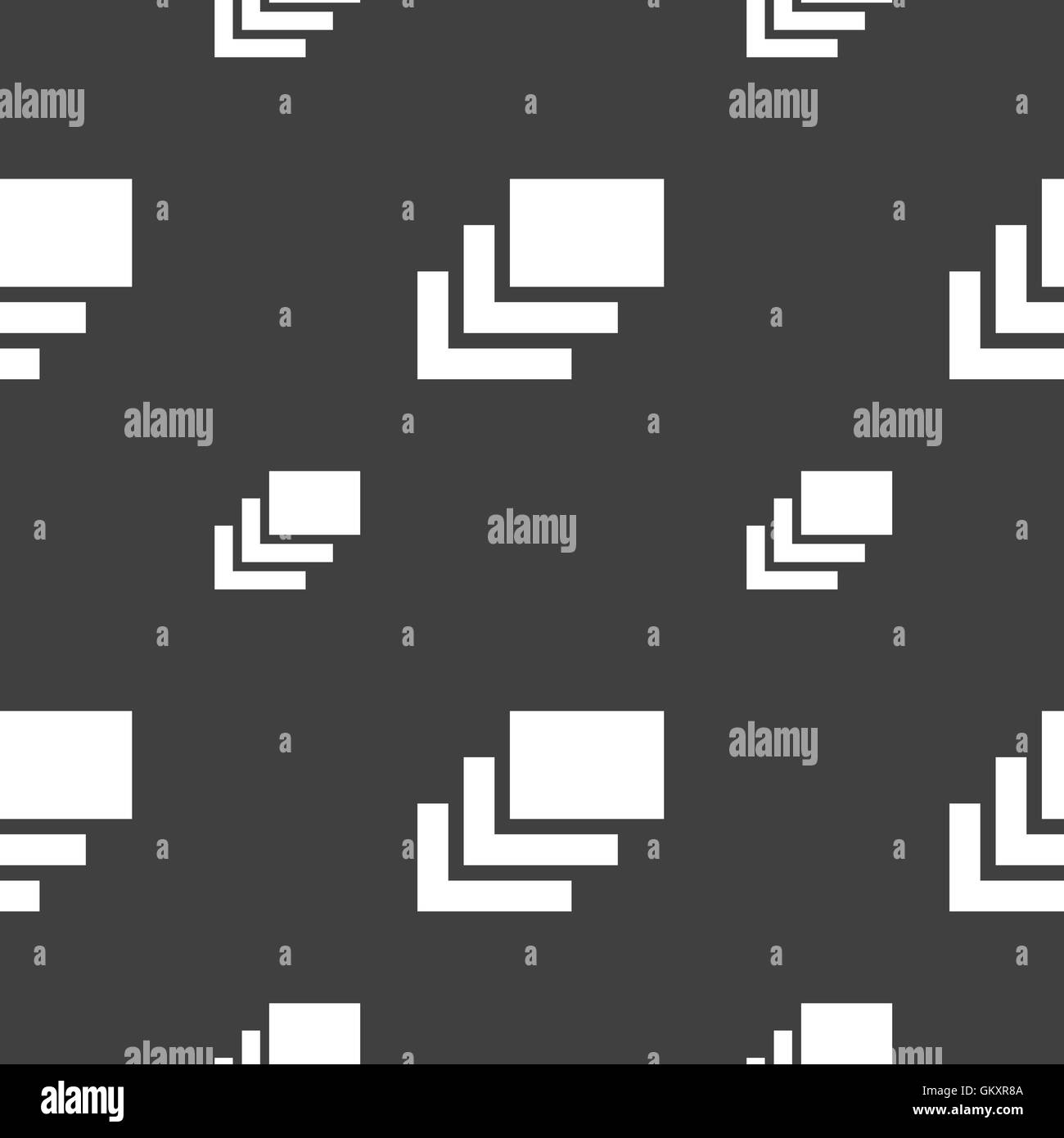 Layers icon sign. Seamless pattern on a gray background. Vector Stock ...