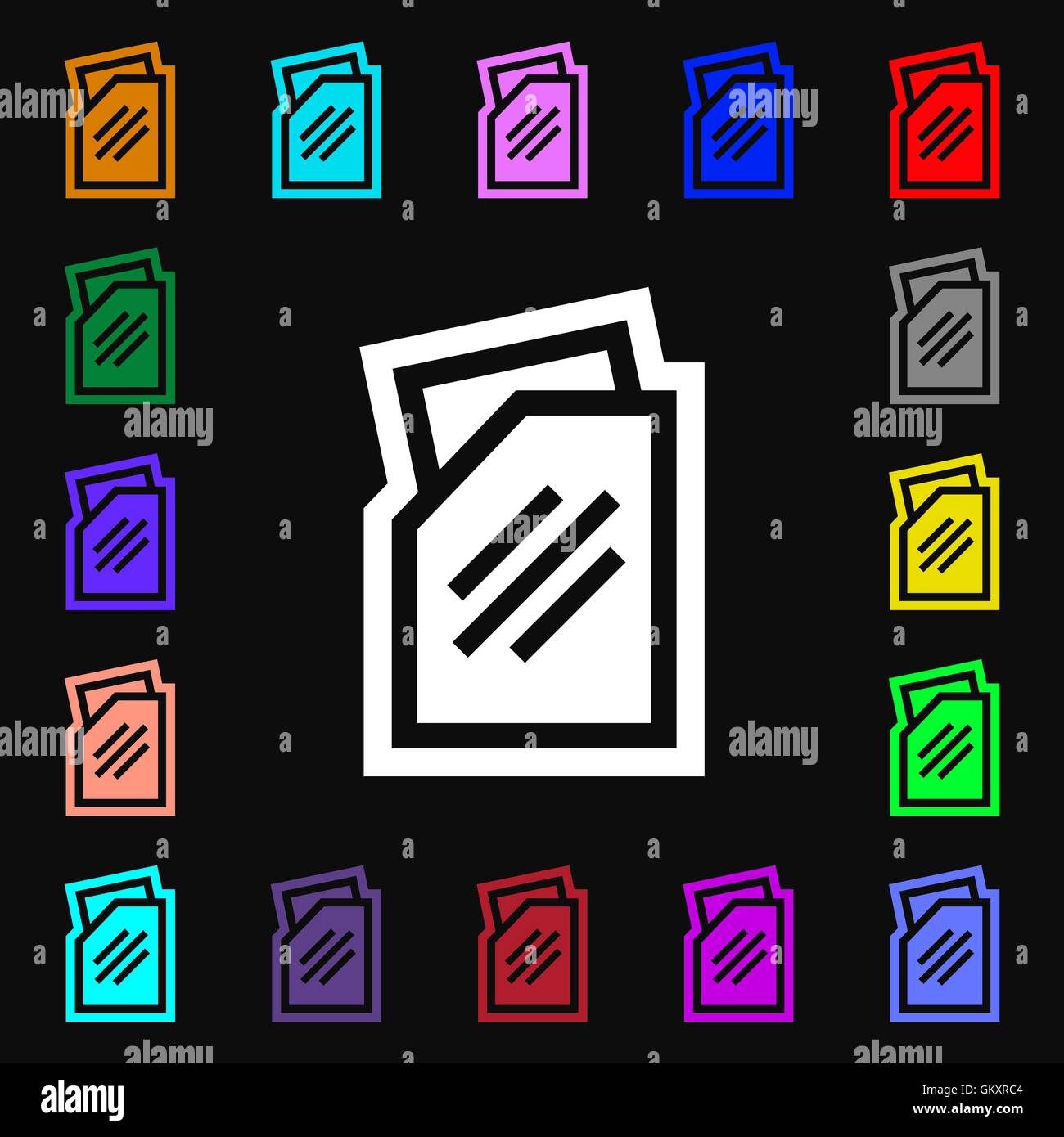 Text file icon sign. Lots of colorful symbols for your design. Vector ...