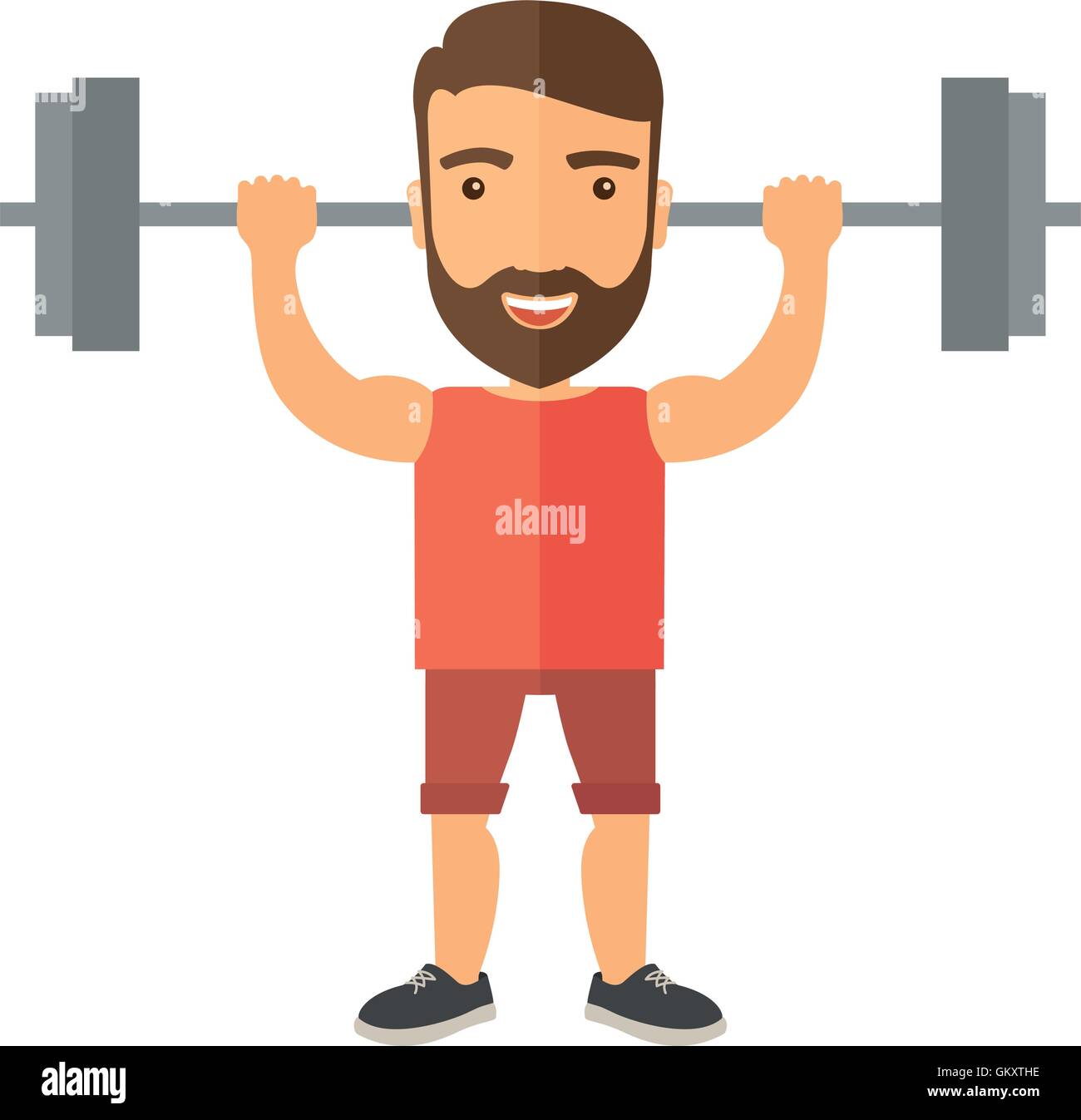 Barbell cartoon Stock Vector Images Alamy