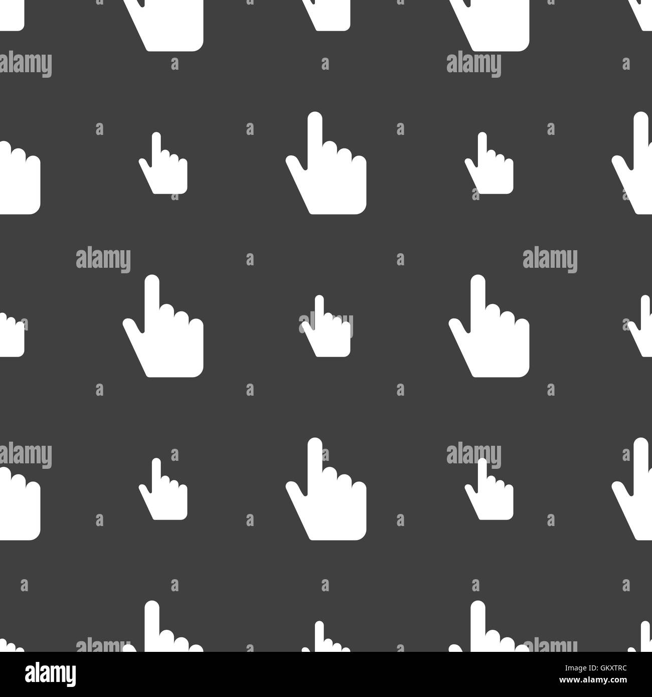 Hand on mouse of computer Stock Vector Images - Alamy