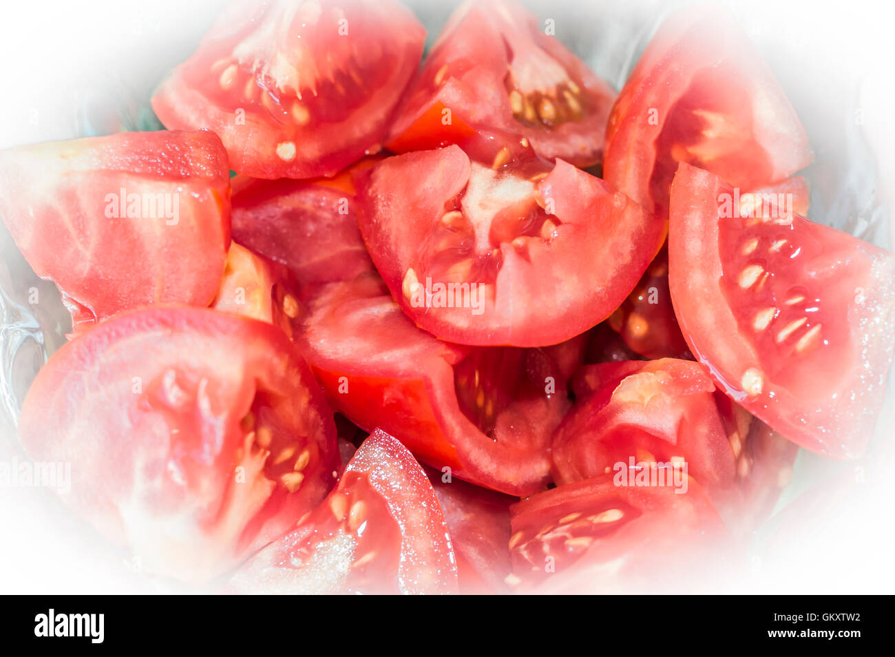 Sliced red juicy tomato hi-res stock photography and images - Alamy