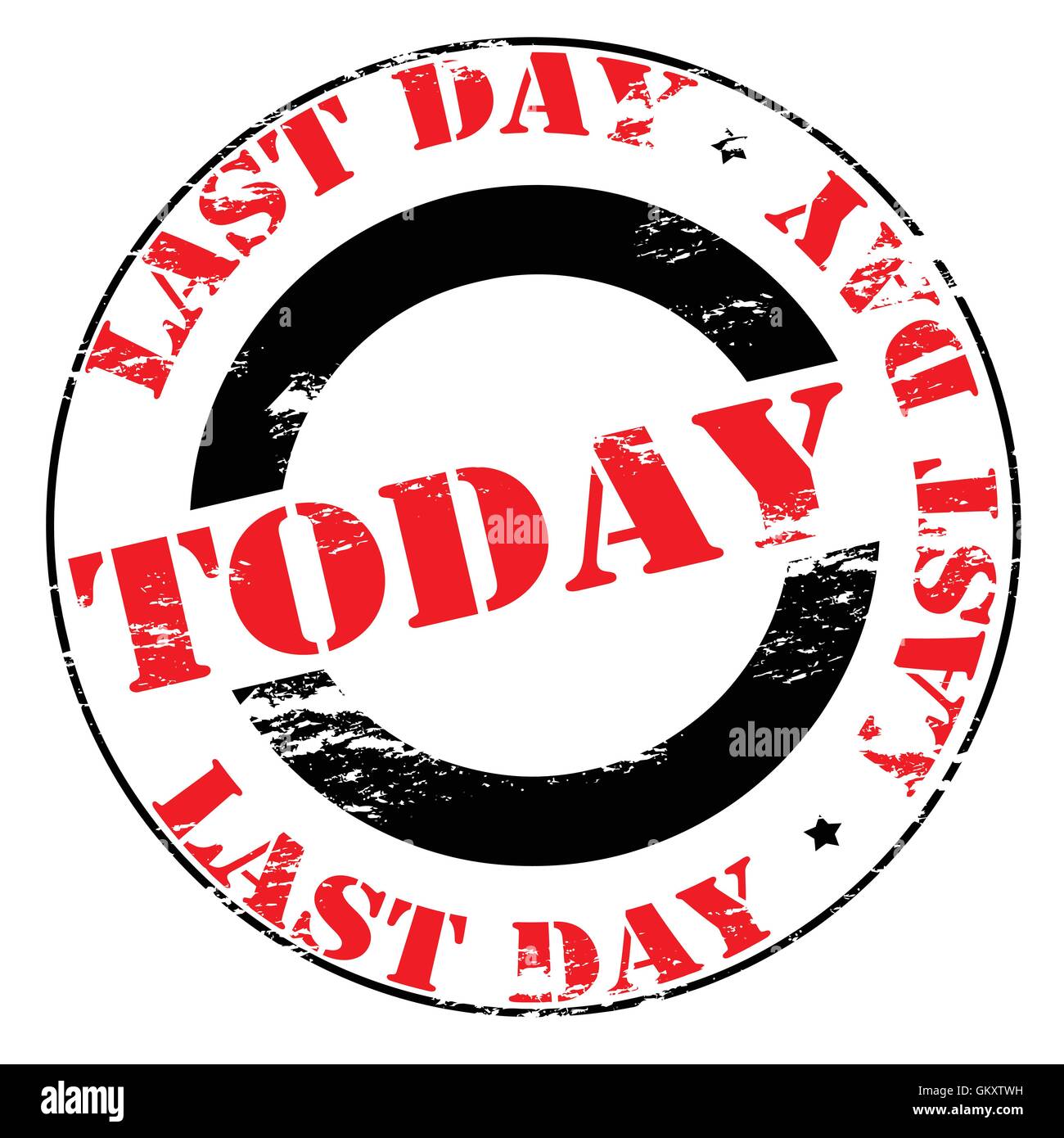 Last day today Stock Vector Image & Art - Alamy