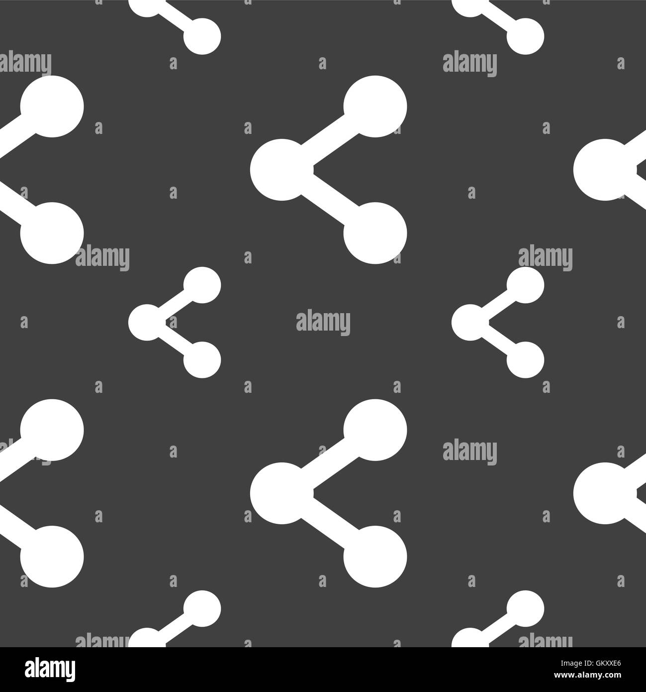 Share icon sign. Seamless pattern on a gray background. Vector Stock ...