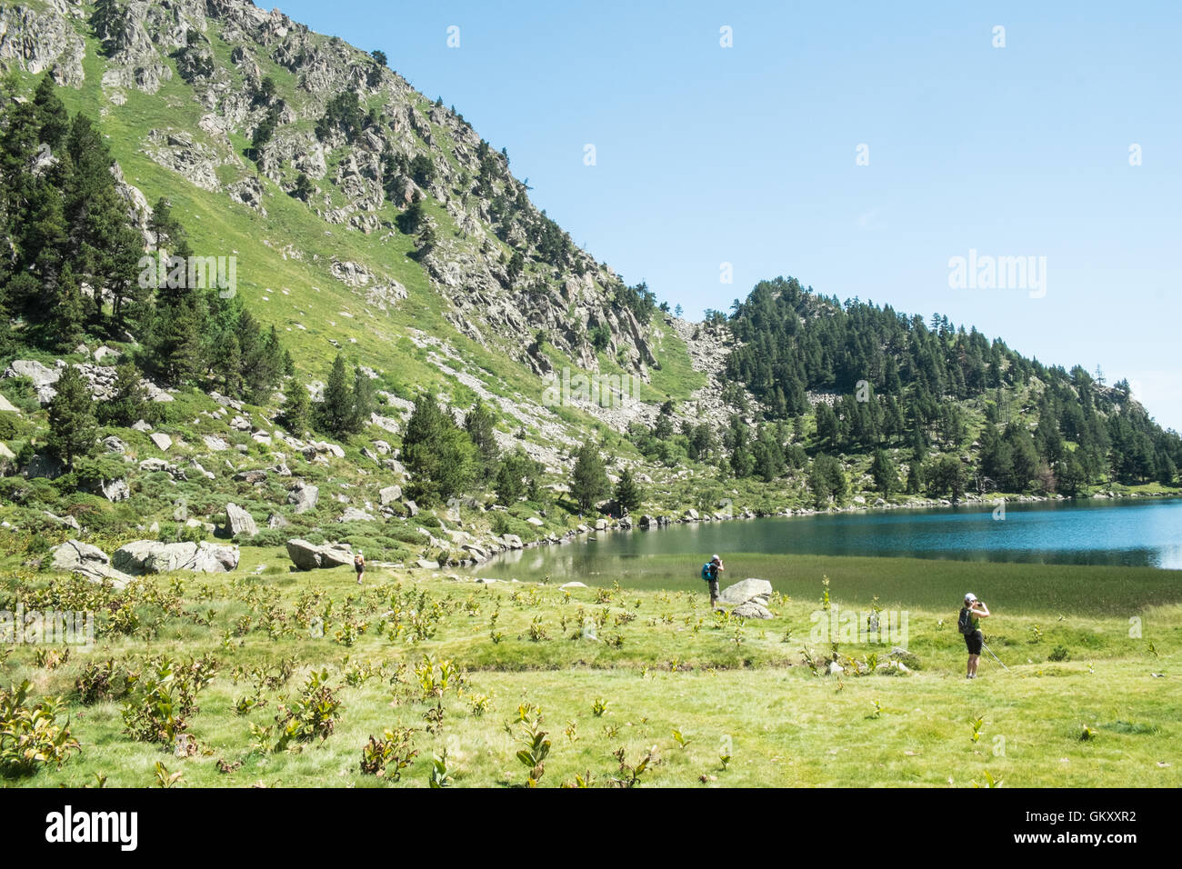 Summer hiking in Ariege area of Pyrenees,South of France. Hiking to ...