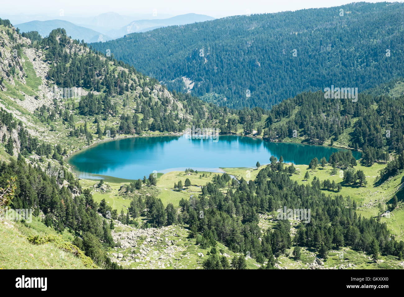 Summer hiking in Ariege area of Pyrenees,South of France. Hiking to ...