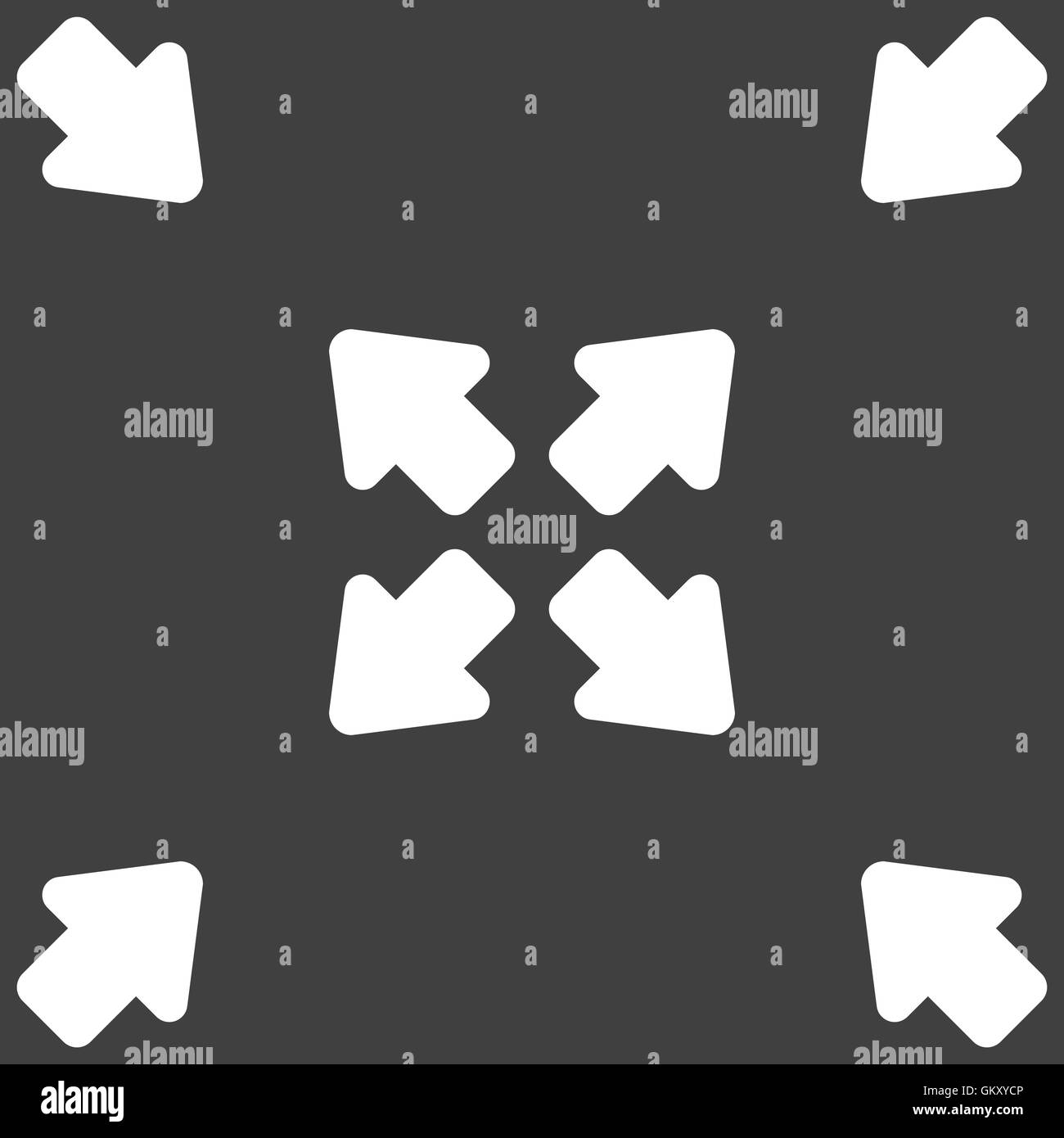 Deploying video, screen size icon sign. Seamless pattern on a gray ...
