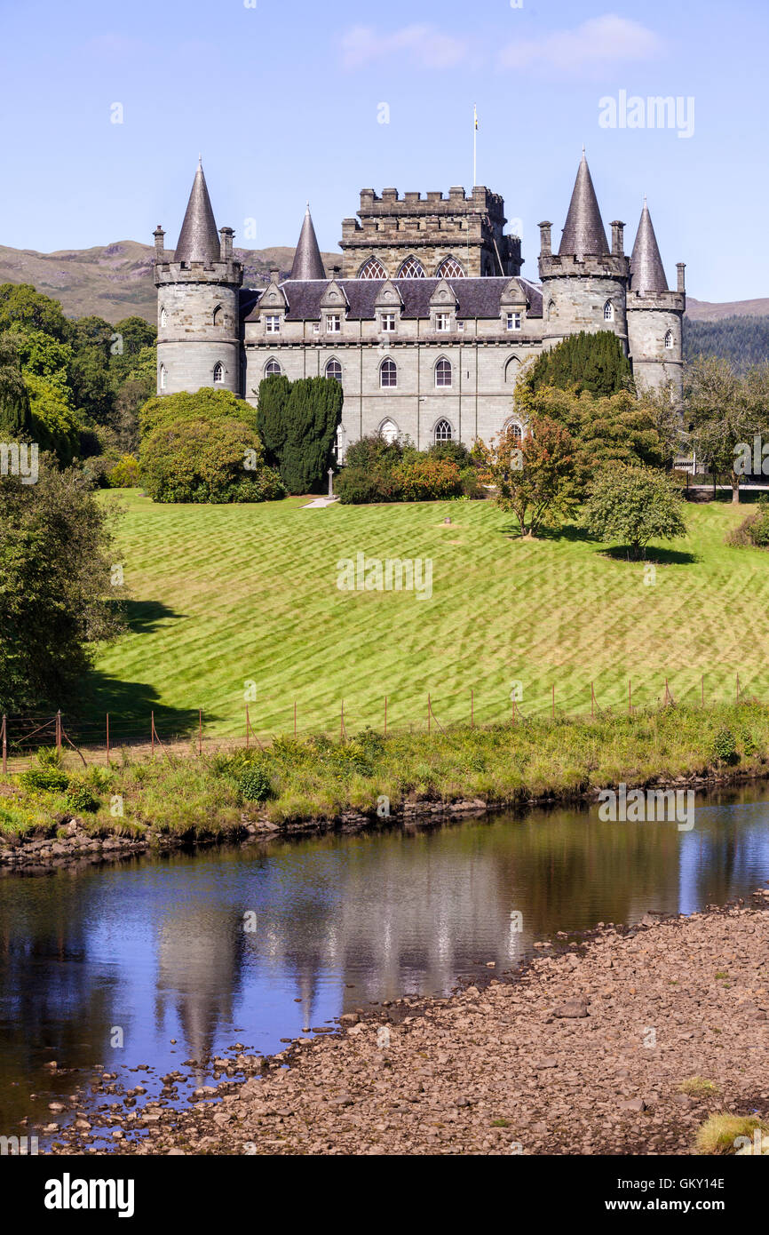 Inveraray Castle beside the River Aray at Inveraray, Argyll & Bute