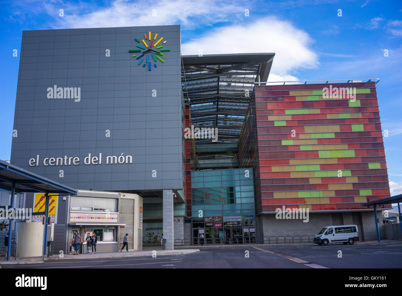Perpignan Train station in France which was partly decorated by