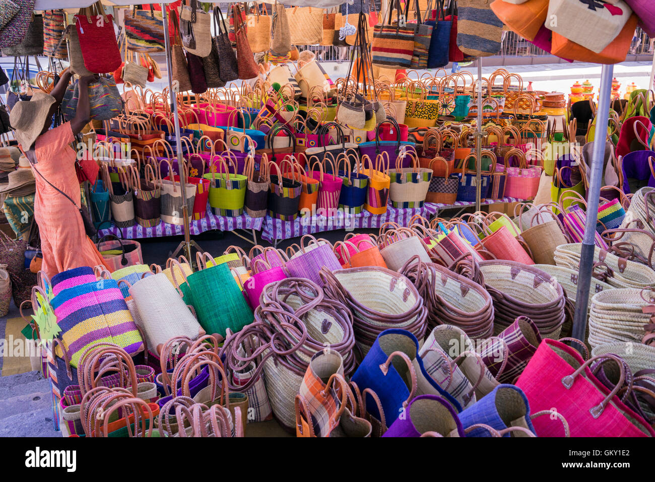 Market at SaintRémydeProvence in the South of France Stock Photo Alamy