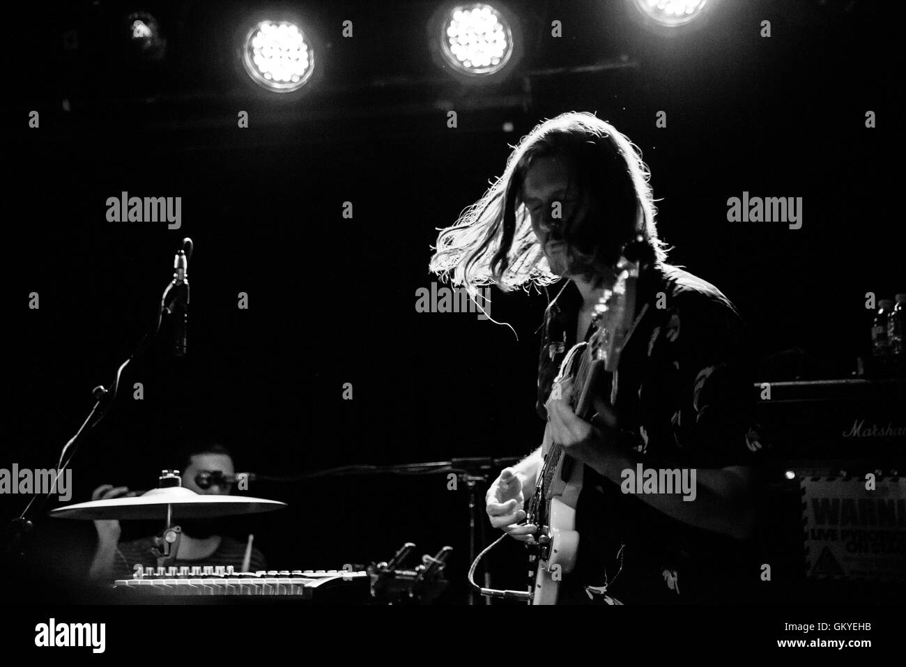 London UK. 24th August 2016. Australian band The Temper Trap perform at The Lexington for the first time after seven years. Credit: Alberto Pezzali/Alamy Live News. Stock Photo