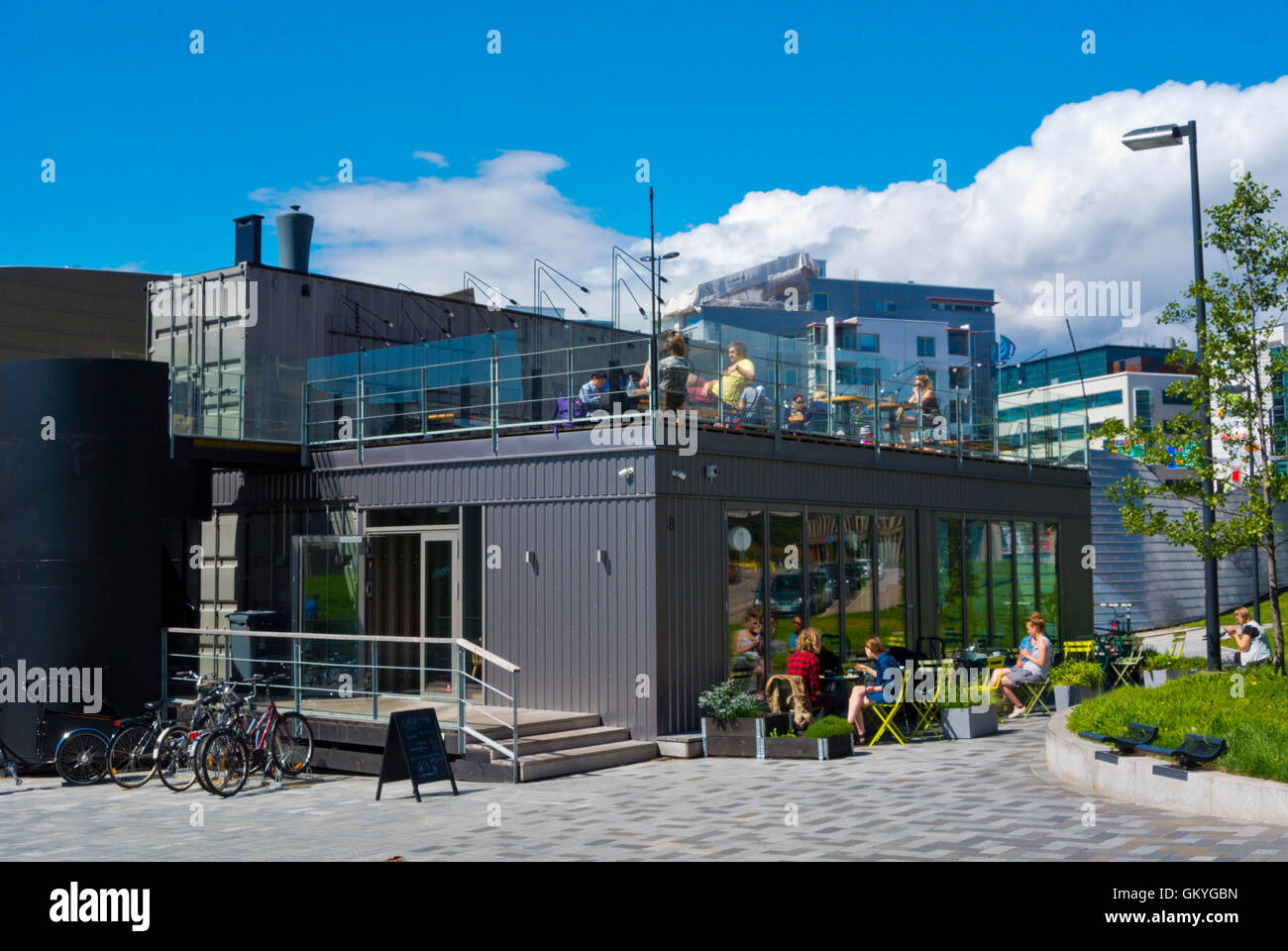 Cargo container cafe hi-res stock photography and images - Alamy
