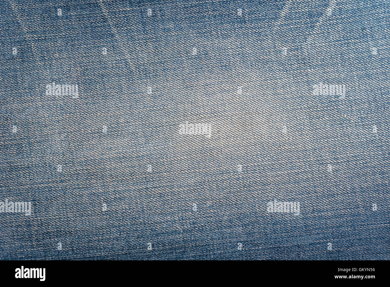detail and texture of blue jeans background or backdrop Stock Photo