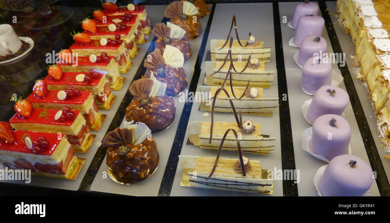 Viennese pastries,Vienna,Austria Stock Photo
