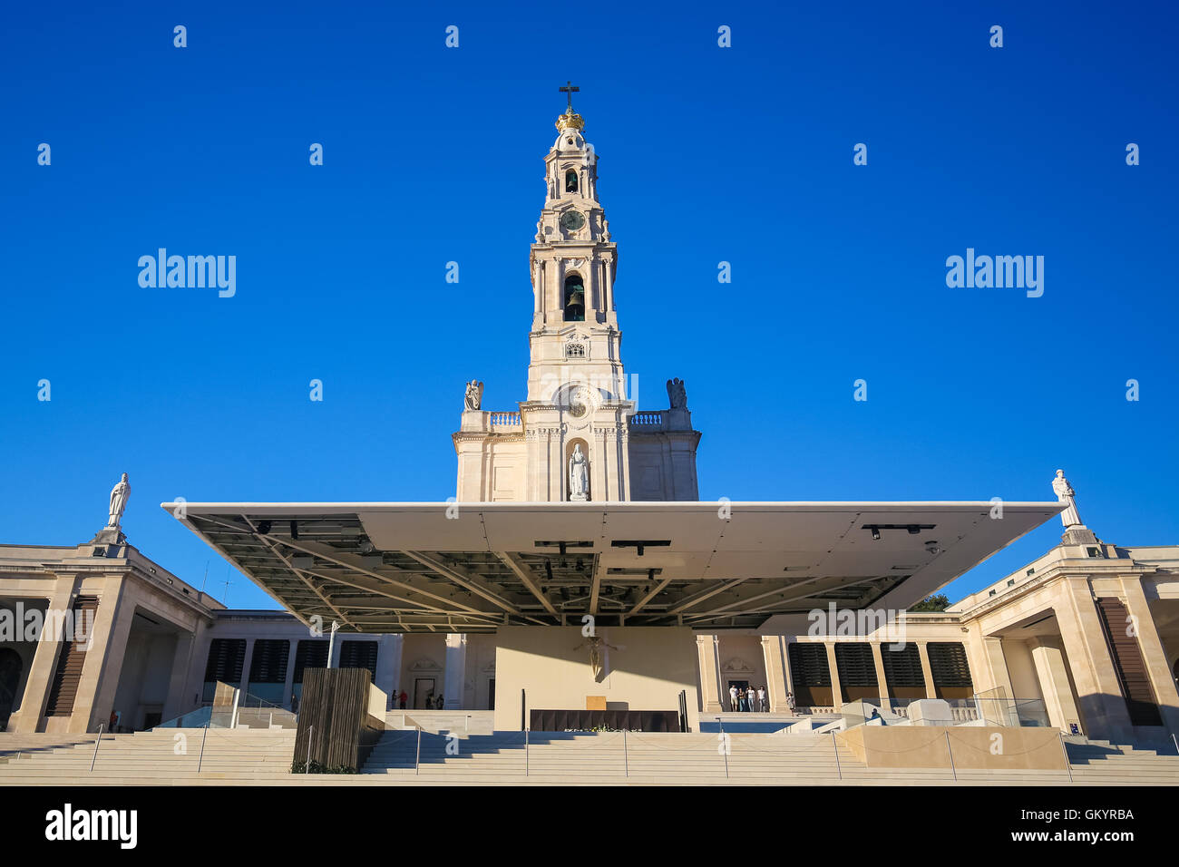 Basilica of our lady of the rosary of fatima hires stock photography