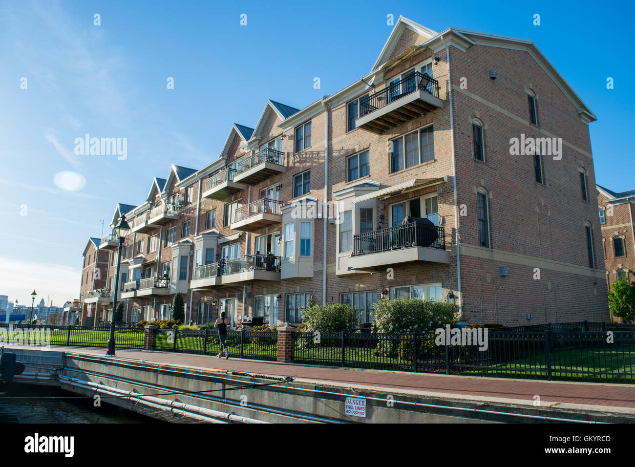 Apartment Buildings in The Inner Harbor Area in Baltimore, Maryland