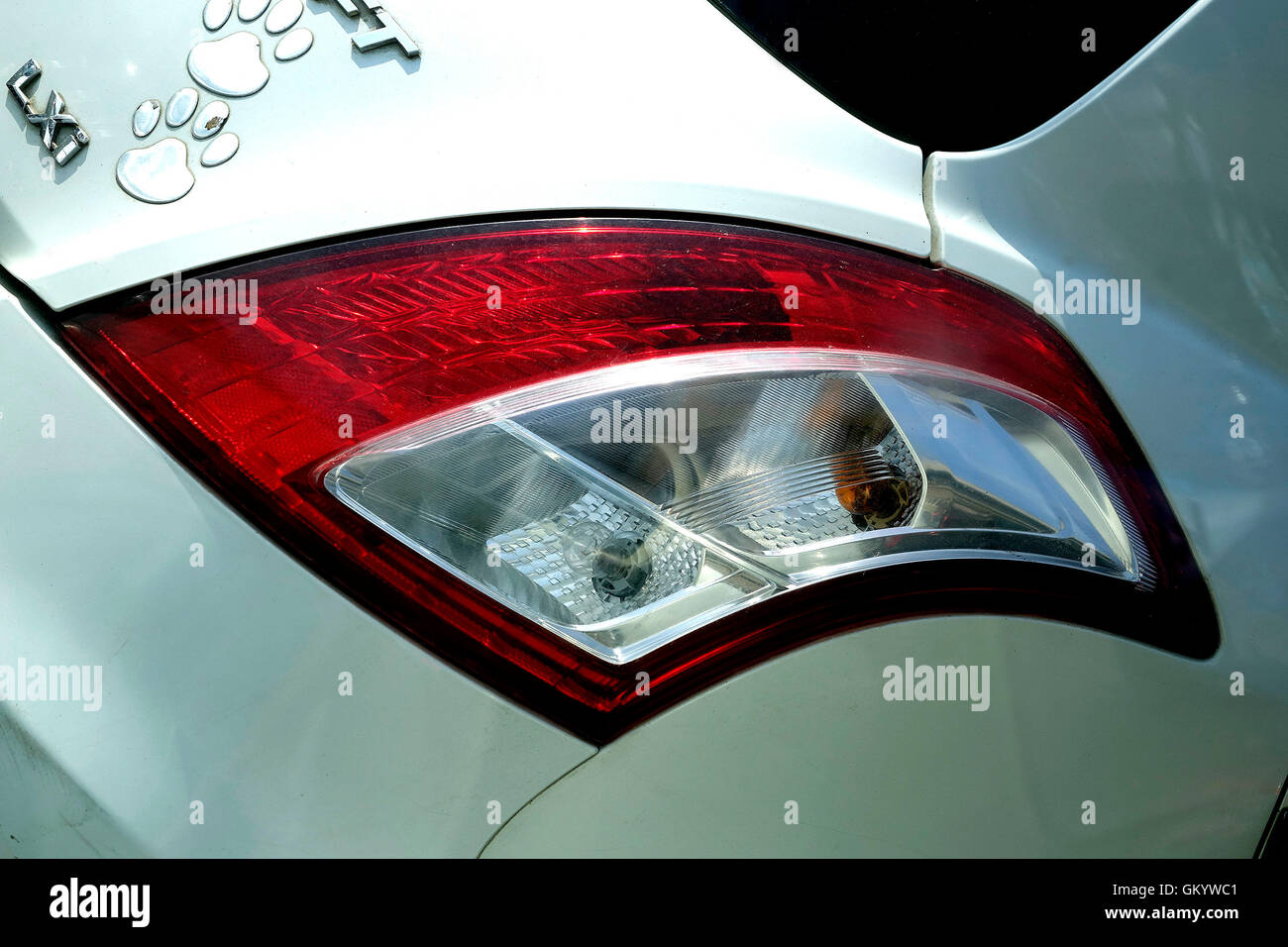 Car Head lights Stock Photo