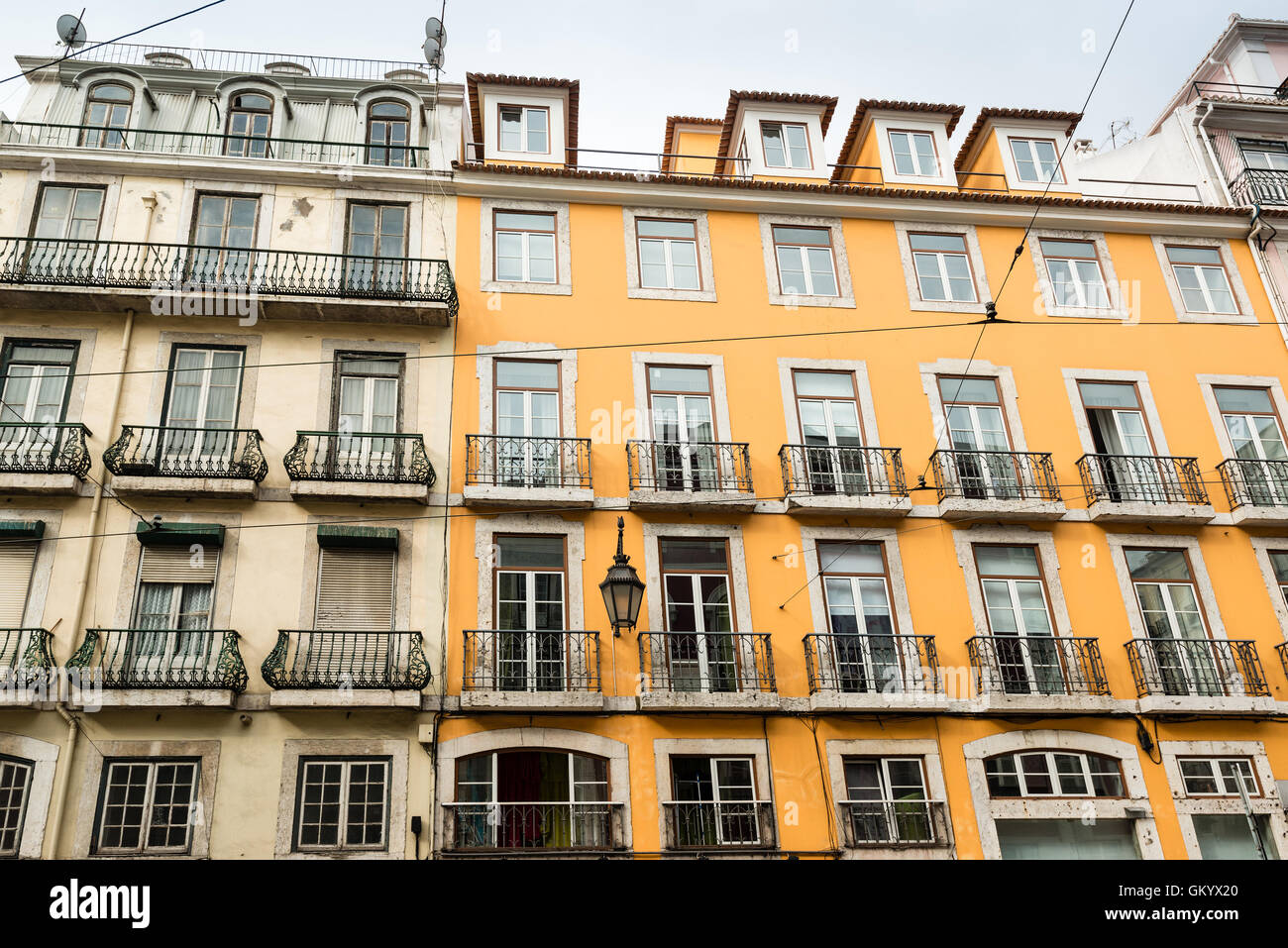 Typical Lisbon house facades Stock Photo Alamy