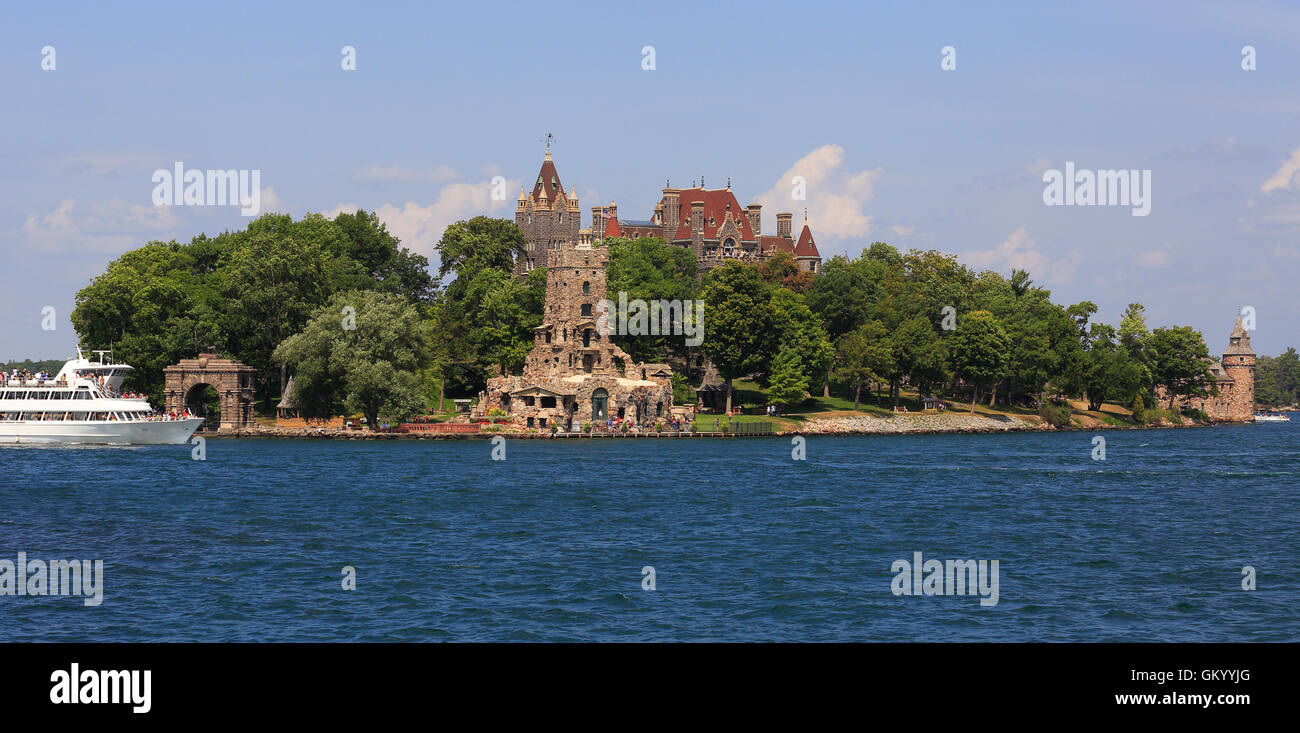 Boldt Castle in Heart Island, Thousand Islands Stock Photo