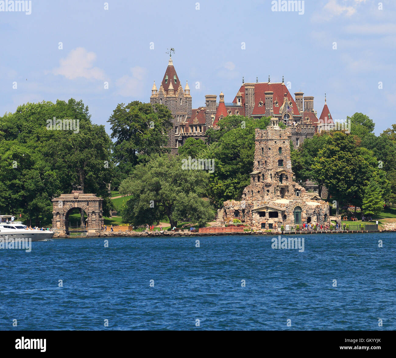 Boldt Castle in Heart Island, Thousand Islands Stock Photo
