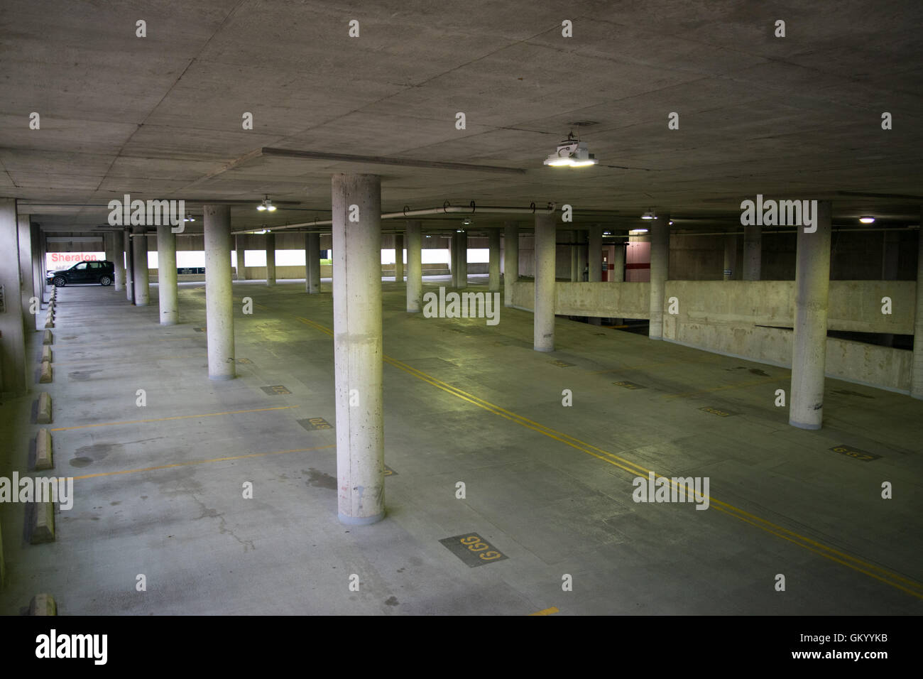 Empty Parking Garage in the Inner Harbor in Baltimore, Maryland Stock ...